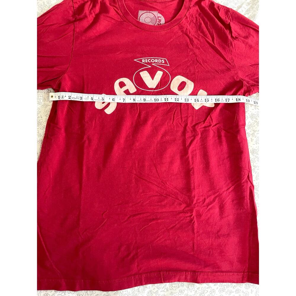 Savoy Records Red Logo T-Shirt Craft Recordings L View 3